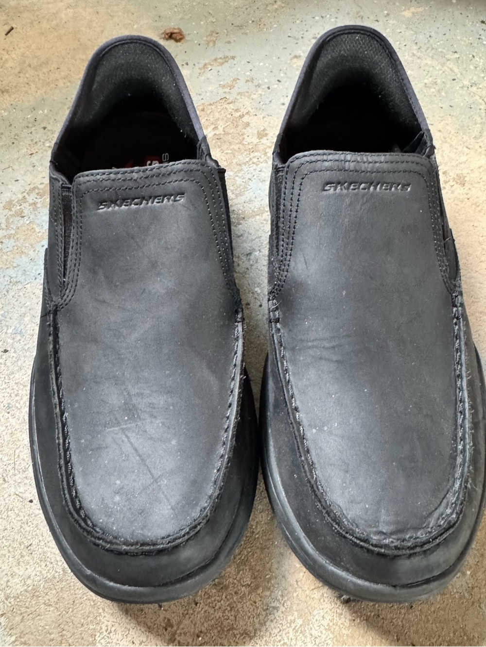 Skechers Men's Black Slip-On Loafers